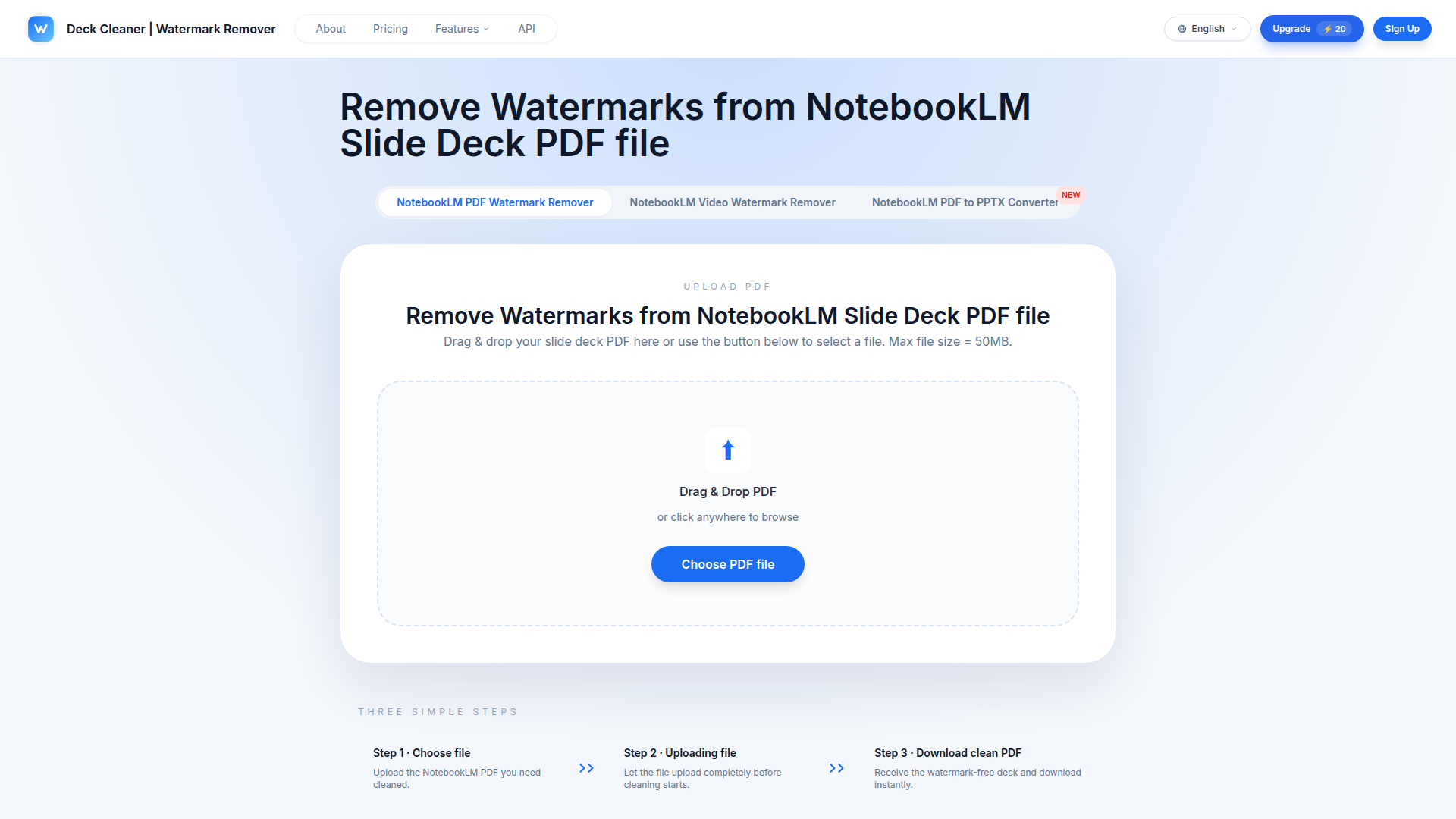 Cover image for Deck Cleaner — product project shot in Web, 2025